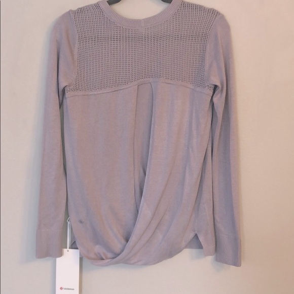 NWT Lululemon back to back LS sweater SIZE 4 - Picture 5 of 8